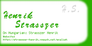 henrik strasszer business card
